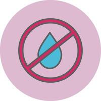 Nein Wasser vecto Symbol vektor