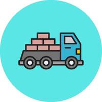 Logistik Lieferung LKW vecto Symbol vektor