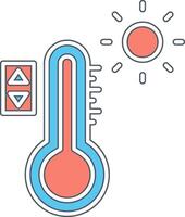 Temperatur Steuerung vecto Symbol vektor