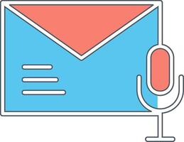 Stimme Mail vecto Symbol vektor