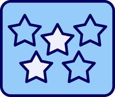 fünf Star vecto Symbol vektor