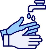 Hand waschen vecto Symbol vektor