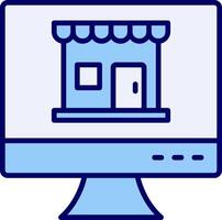 online Geschäft vecto Symbol vektor