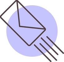 ausdrücken Mail Linie gestalten Farben Symbol vektor