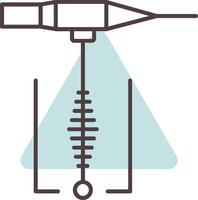 svetsning linje form färger ikon vektor