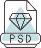 psd Linie gestalten Farben Symbol vektor