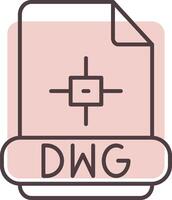 dwg Linie gestalten Farben Symbol vektor