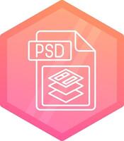 psd Datei Format Gradient Polygon Symbol vektor