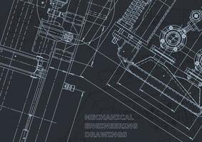 Entwurf. vektortechnische Zeichnungen. mechanischer Instrumentenbau vektor