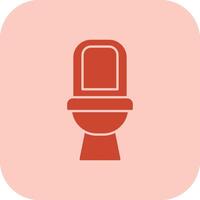 toalett glyf triton ikon vektor