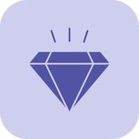 diamant glyf triton ikon vektor