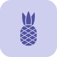 Ananas Glyphe Tritonus Symbol vektor