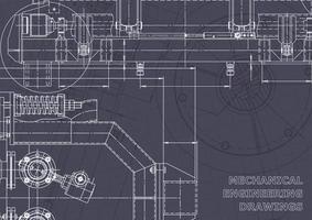 Entwurf. vektortechnische Zeichnungen. mechanischer Instrumentenbau vektor