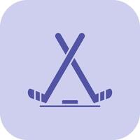 Eis Eishockey Glyphe Tritonus Symbol vektor