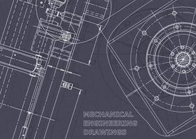 Entwurf. vektortechnische Zeichnungen. mechanischer Instrumentenbau vektor