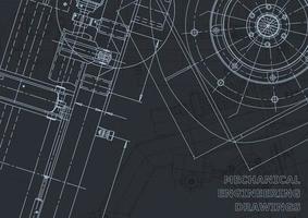 Entwurf. vektortechnische Zeichnungen. mechanischer Instrumentenbau vektor