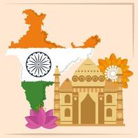 Unabhängigkeitstag in Indien vektor