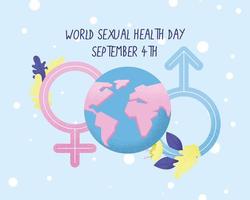 Aktion zum Tag der sexuellen Gesundheit vektor