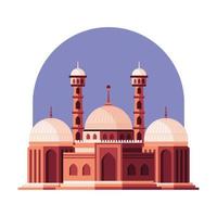heilige muslimische moschee vektor