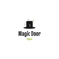 magi dörr logotyp design på isolerat bakgrund vektor