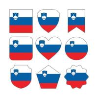modern abstrakt Formen von Slowenien Flagge Vektor Design Vorlage