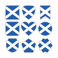 modern abstrakt Formen von Schottland Flagge Vektor Design Vorlage
