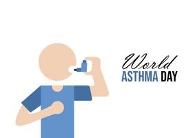 världens astmadag vektor