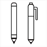 penna och penna ikon vektor