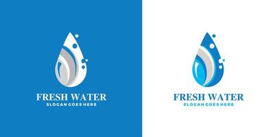 frisch Wasser Marke Logo Vektor Vorlage Design Profi Vektor