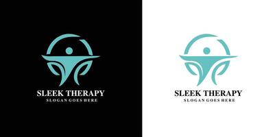 glatt Therapie Logo Design kostenlos Vektor und kostenlos svg