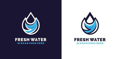 frisch Wasser Marke Logo Vektor Vorlage Design Profi Vektor