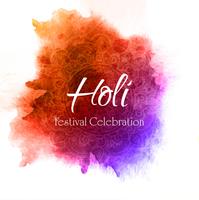 Fira festival Färgglada Holi Bakgrund vektor