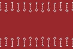 ethnisch geometrisch Stoff Muster Kreuz Stich.ikat Stickerei ethnisch orientalisch Pixel Muster Weihnachten rot Hintergrund. abstrakt, vektor, illustration. Textur, Rahmen, Dekoration, Motive, Seide Hintergrund. vektor