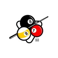 Billard- Ball Logo Vektor