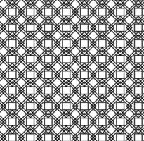sömlös textur i de form av en gitter av en svart geometrisk mönster på en vit bakgrund vektor