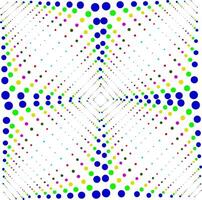 vektor abstrakt mönster i de form av färgad prickar och fyrkanter på en vit bakgrund