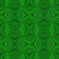 grön hypnotisk abstrakt sömlös randig virvel mönster bakgrund design - vektor grafisk med böjd strålar