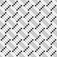 nahtlos abstrakt Kreis Muster Hintergrund - - schwarz und Weiß Vektor Grafik Design