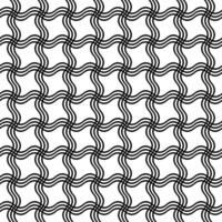 upprepa svart vit Vinka linje rutnät mönster vektor