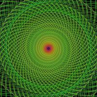 Grün Computer generiert fraktal Spiral- Design Hintergrund vektor