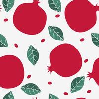 Granatapfel nahtlos Muster, tropisch Obst Muster vektor