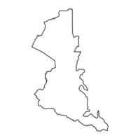songwe område Karta, administrativ division av tanzania. vektor illustration.
