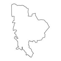 mbeya Region Karte, administrative Aufteilung von Tansania. Vektor Illustration.