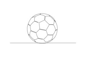 ett kontinuerlig linje teckning av sporter begrepp. klotter vektor illustration i enkel linjär stil.