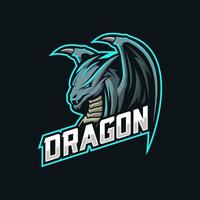 drake maskot esport logotyp vektor