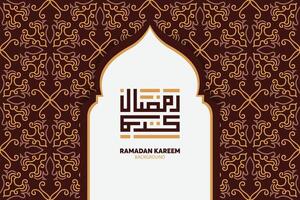 ramadan kareem. islamic hälsning kort mall med ramadan för tapet design. affisch, media baner. vektor illustrationer.