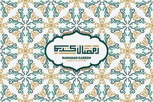 ramadan kareem. islamic hälsning kort mall med ramadan för tapet design. affisch, media baner. vektor