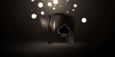 Kasino Hintergrund Vektor Illustration zum Glücksspiel Poster Banner elegant Design