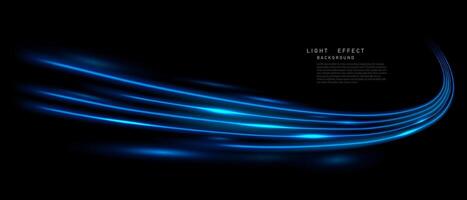 skön ljus hastighet linje bakgrund på svart bakgrund abstrakt design vektor illustration