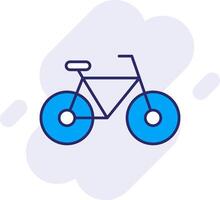 Fahrrad Linie gefüllt Hintergrund Symbol vektor